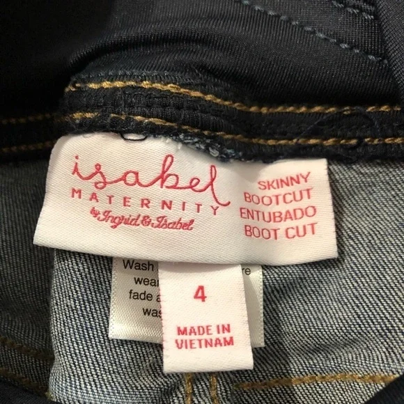Isabel Maternity skinny boot cut jeans size:4 blue - Picture 8 of 13